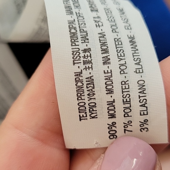 NWT ZARA xs navy blue with light blue performance jegging leggings - Picture 6 of 6